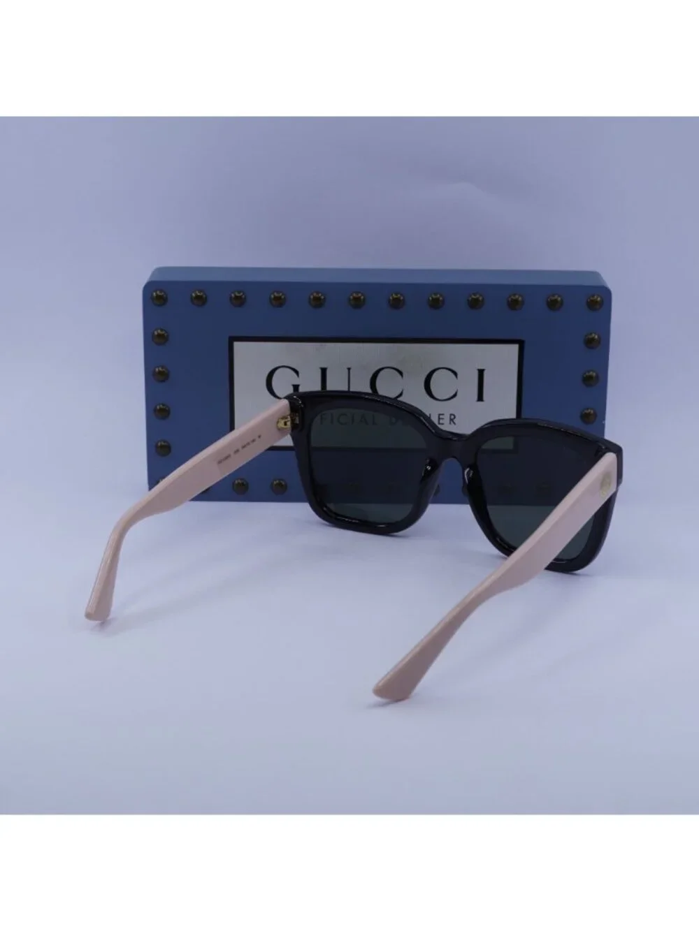 Gucci GG1338S 006 Square Sunglasses - Black / Pink / Grey